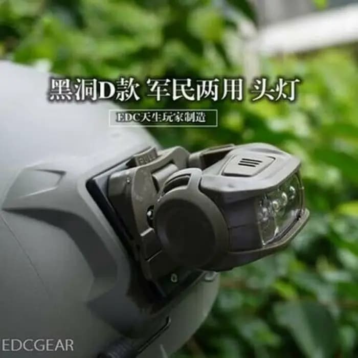 Lampe frontale tactique pour casque