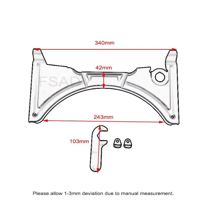 Carénage de Cockpit de moto pour BMW R1200GS R1250GS LC ADV Adventure R 1250 GS R 1200GS LC R1250 GS déflecteur de courant ascendant 2013 – 2023