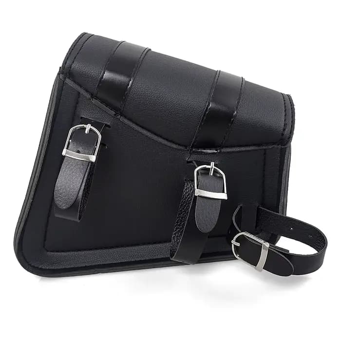 Sacs de selle latéraux de moto en cuir PU