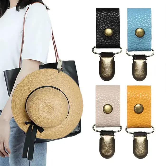 Clip de chapeau de voyage, sac à dos d'extérieur, sac de rangement de bagages, Clip de chapeau multifonctionnel, Clip de chapeau de paille, accessoires de chapeau