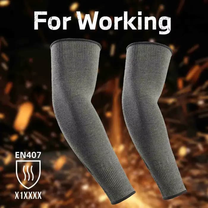 1 paire de manchons de protection pour les bras en Kevlar résistants à la chaleur