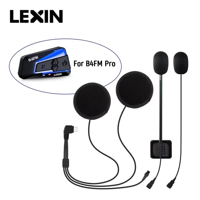 LEXIN LX-B4FM-X interphone casque et jeu de clips