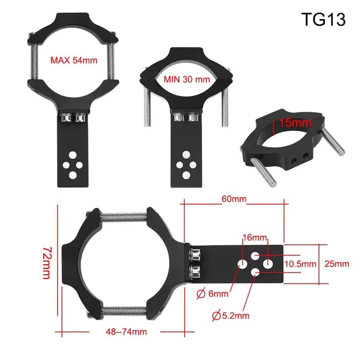 Support universel de budgétaire de pince réglable pour moto