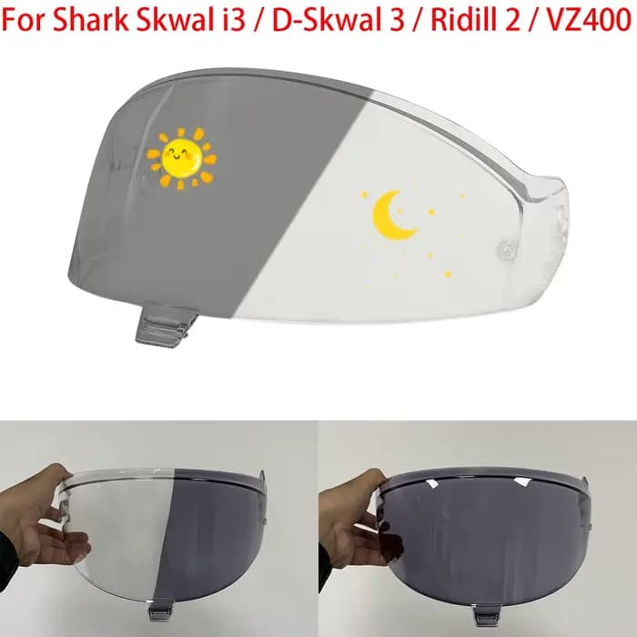 Visière photochromique pour casque Shark Skwal i3 d-skwal 3 Ridill 2 VZ400