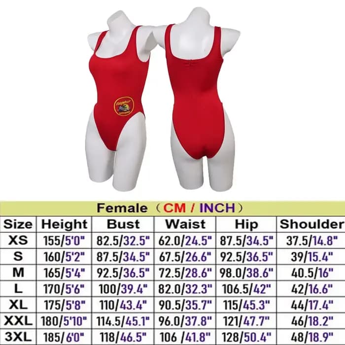 Femmes adultes C.J. Parker Cosplay combinaison d'été maillots de bain tenues maillot de bain Baywatch fantaisie Costume Halloween carnaval Costume