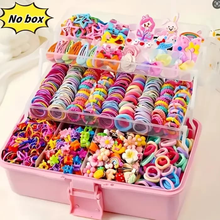 Accessoires pour cheveux 718 pièces, pinces à cheveux pour filles, bandeaux, élastiques, ensembles de attaches pour queue de cheval, petits élastiques pour cheveux, bandeaux élastiques