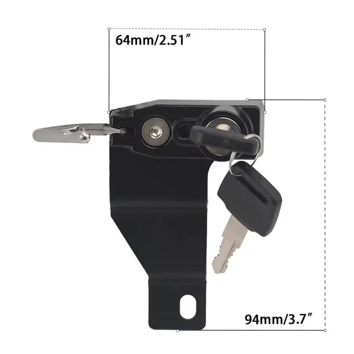 Kit de verrouillage de casque de moto en aluminium