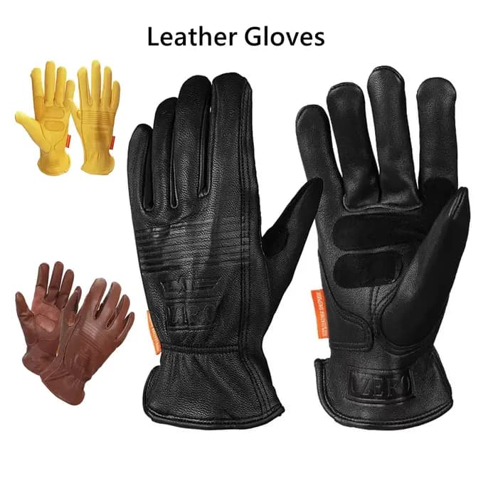 Gants en cuir pour moto