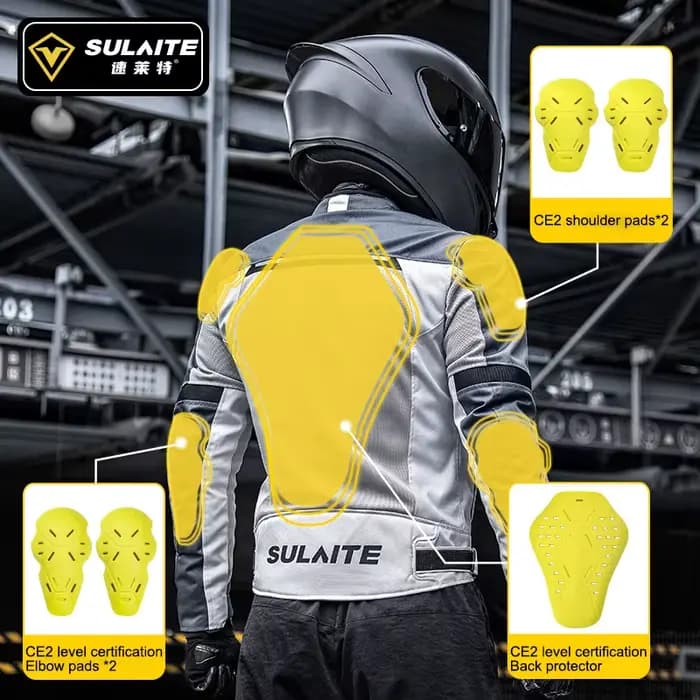 Veste de moto en maille respirante pour hommes et femmes