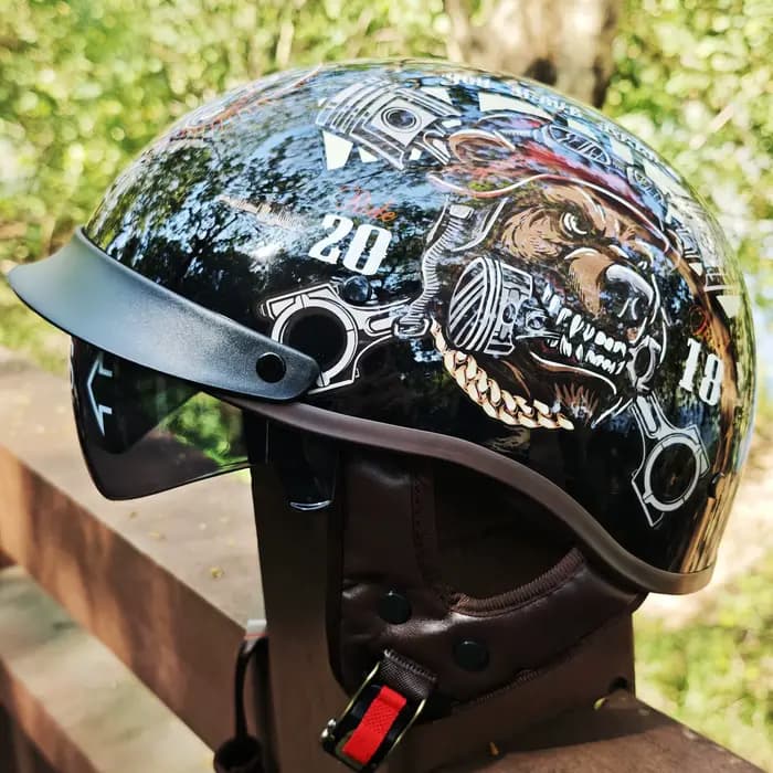 Casques de moto rétro pour hommes