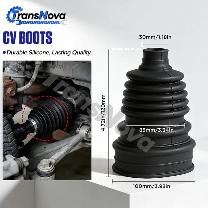 Kit de soufflet de cardan universel TransNova avec joint fendu