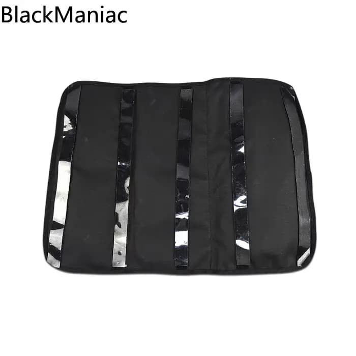 Sac de selle noir avec couvercle pour moto