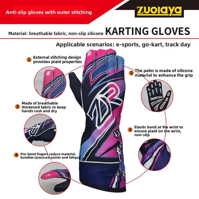 Gant de Kart de course