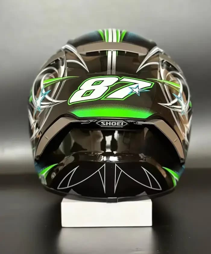 Casque De moto X14 vert Yanagaw