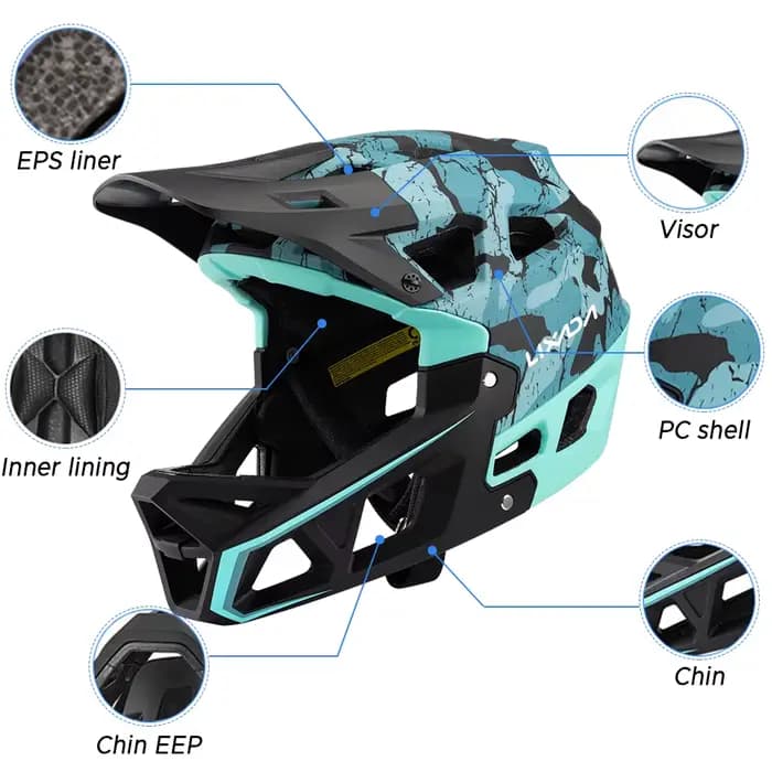 Casque de VTT intégral casque de VTT de descente de course adulte pour VTT
