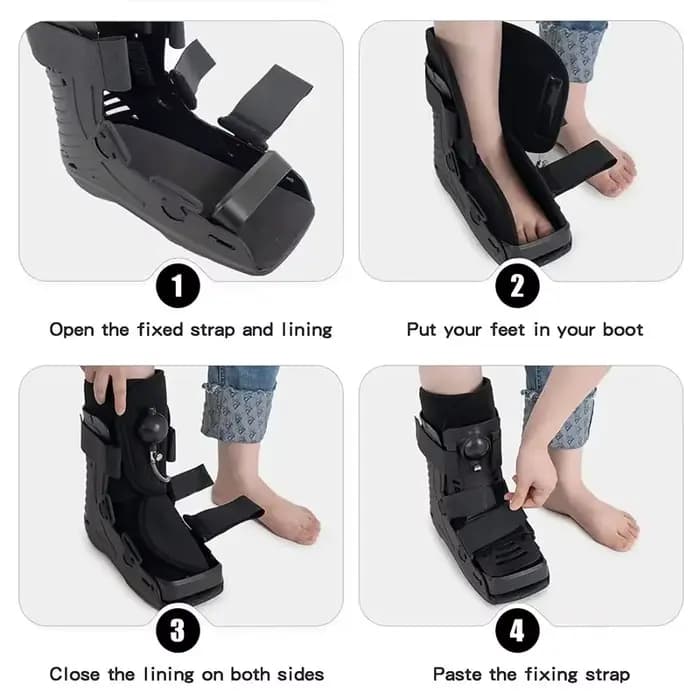 Attelle orthopédique courte Air Cam Walker pour fracture du pied, entorse de la cheville, rééducation, attelle de marche
