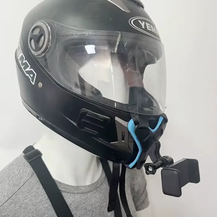 Support de fixation mentonnière pour casque de moto compatible GoPro 13 12 11 10 9 Insta360 X5 DJI Osmo Action 6