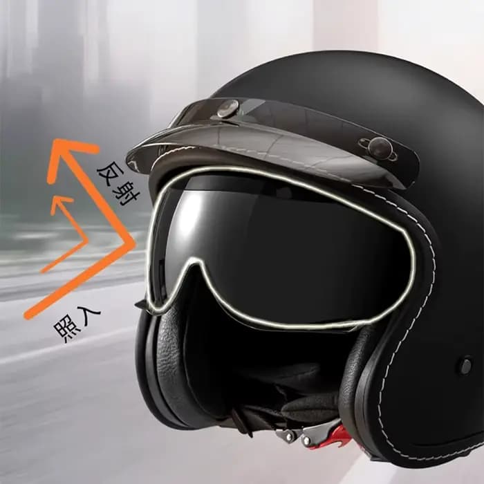 Casque de Moto à visage ouvert