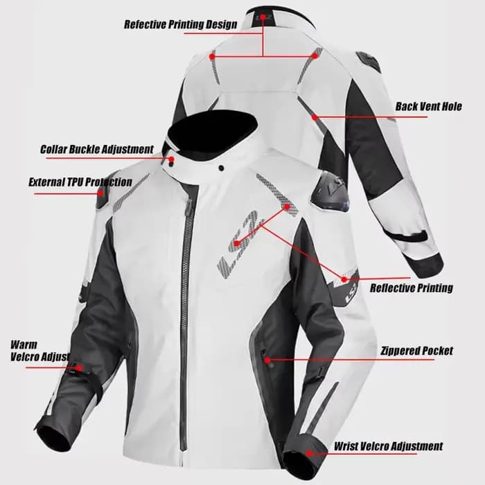 Veste de moto imperméable pour hommes et femmes