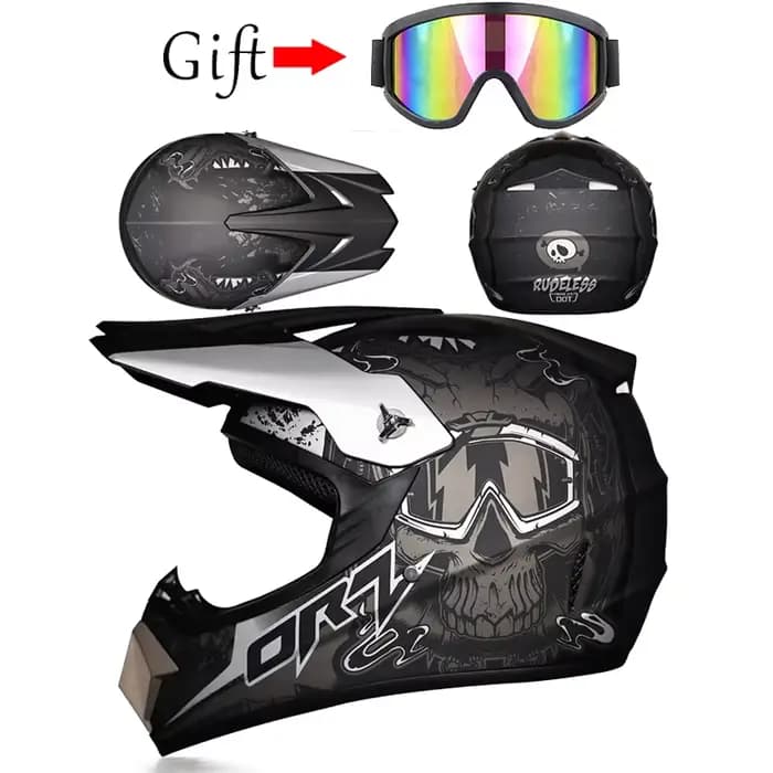 Casque de moto tout-terrain pour course
