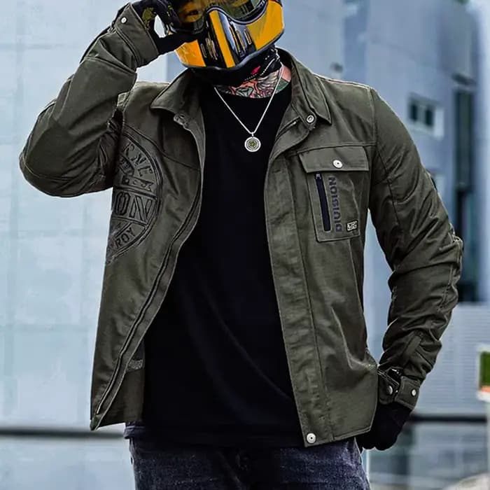 Veste de moto résistante à l'usure pour hommes