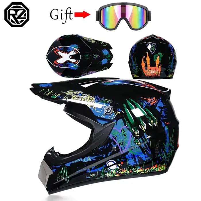 ORZ casque tout-terrain professionnel pour enfants voiture de sport descente AM DH
