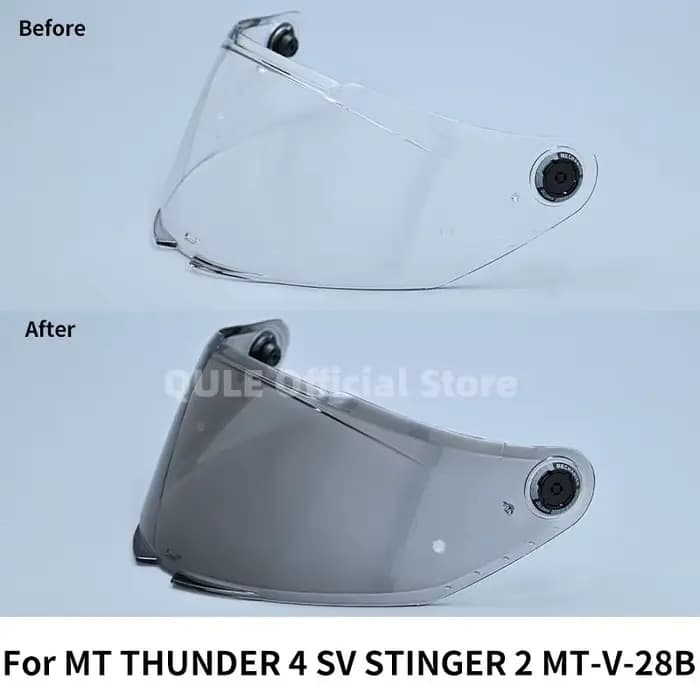 Visière de casque photochromique pour MT MT-V-28B THUNDER 4 SV STINGER 2 Breaker SV