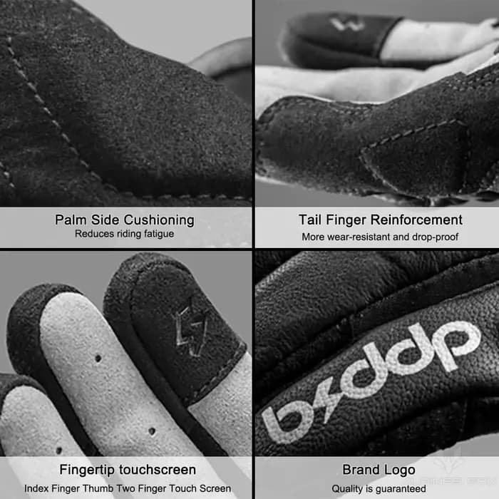 Gants de moto en cuir véritable TPU pour hommes et femmes
