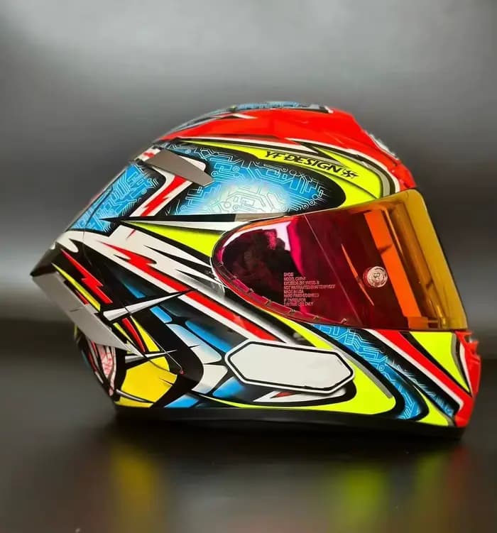 Casque De moto intégral X14 rouge daijiro équitation