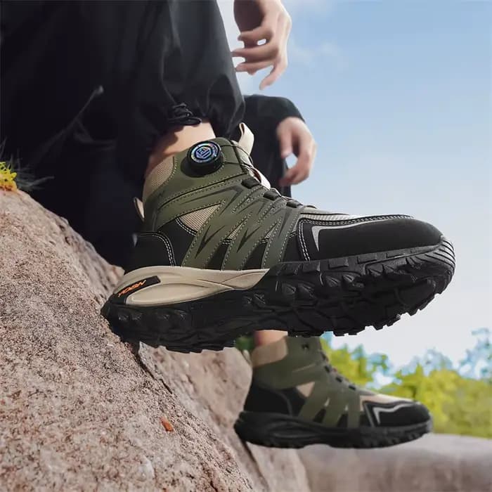 Bottes de moto vertes pour hommes