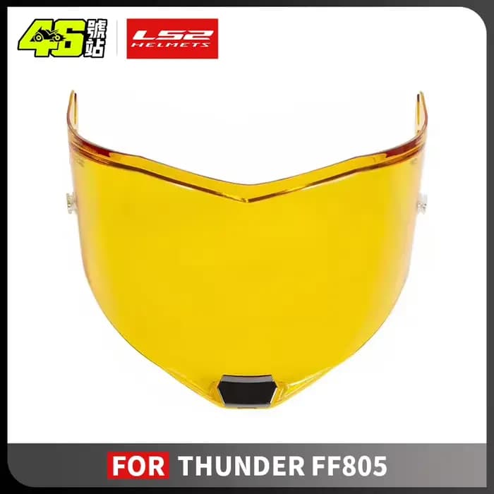 Visière de casque de moto avec lentille dorée transparente