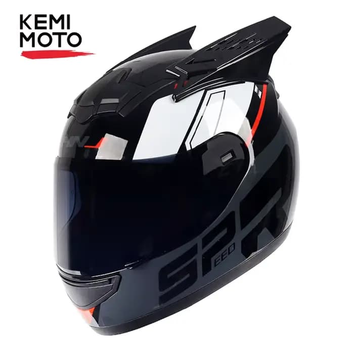 Casques de Moto personnalité corne casque de Motocross