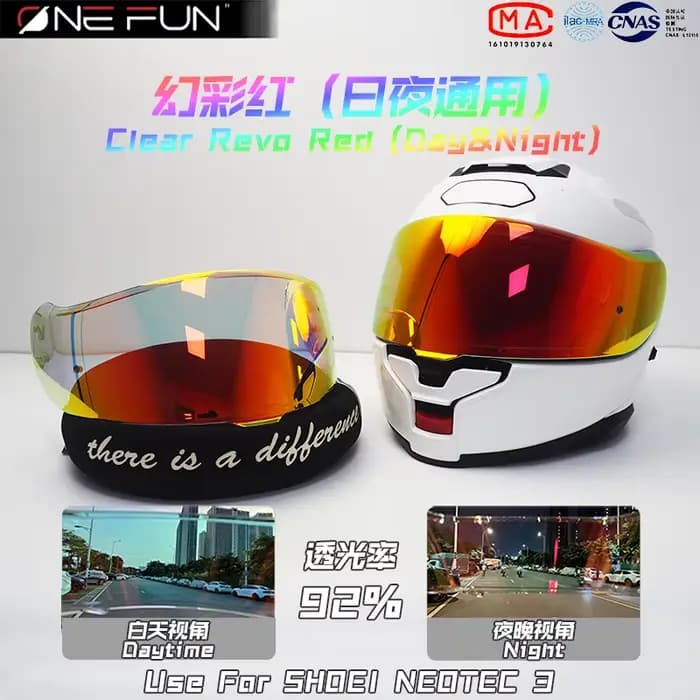 NEOTEC 3 visières de casque de moto pour SHOEI