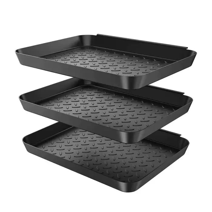 Tapis de bottes de jardin polyvalent, 3 pièces, plateau et plateau pour protection du sol, Pots et jardinières de jardin, support pour plantes d'intérieur