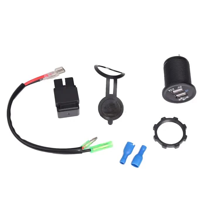 Pour Kawasaki Versys 650 1000 X300 X650 Ninja 400 Ninja400 Ninja650 2023 accessoires appareil photo téléphone portable USB chargeur rapide avec relais