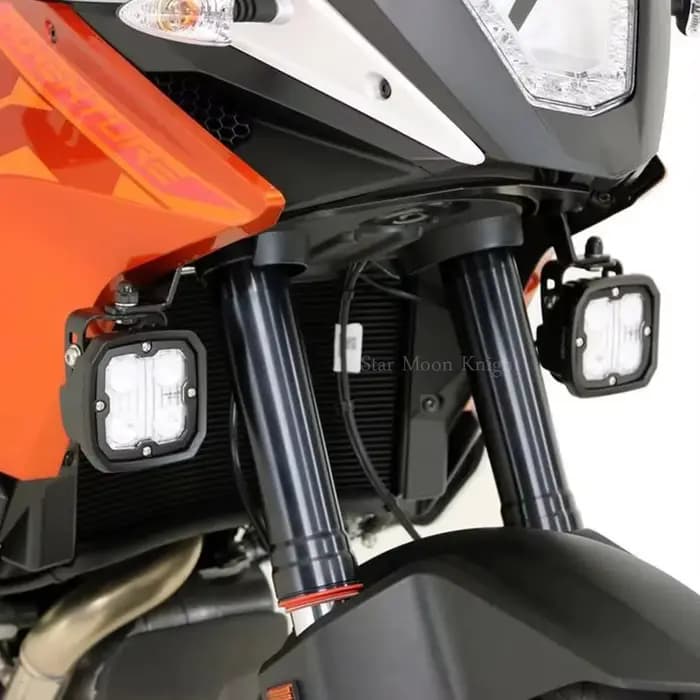 Support de phare antibrouillard auxiliaire pour moto