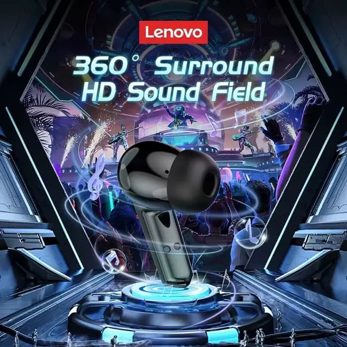 Casque Bluetooth Lenovo GM2 PRO pour le jeu, casque sport 5.3, double mode, appels HD, réduction du bruit, écouteurs avec micro, écouteurs musicaux