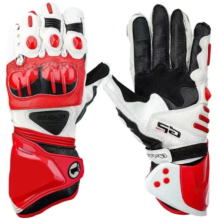 Gants de moto en cuir Alpine pour la course GP