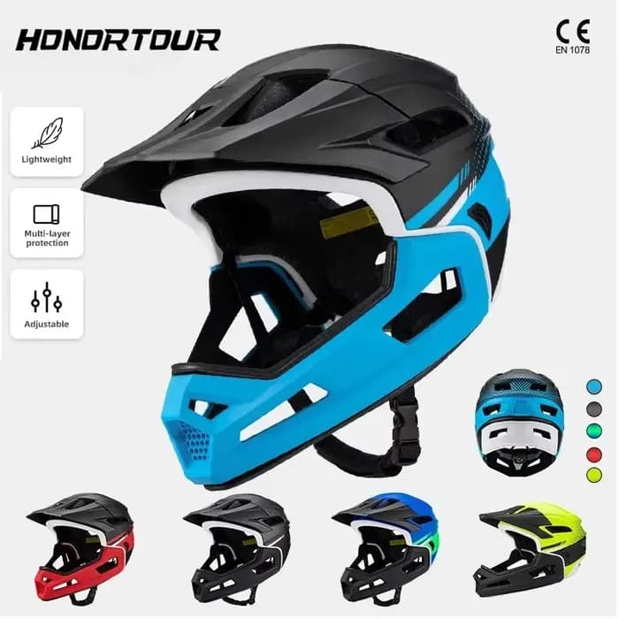Eastinear haute qualité montagne tout-terrain casque de vélo 2-en-1 intégral détachable en plein air adulte hommes et
