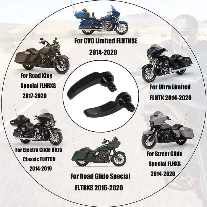 Sac de selle noir pour Harley Davidson Street Glide
