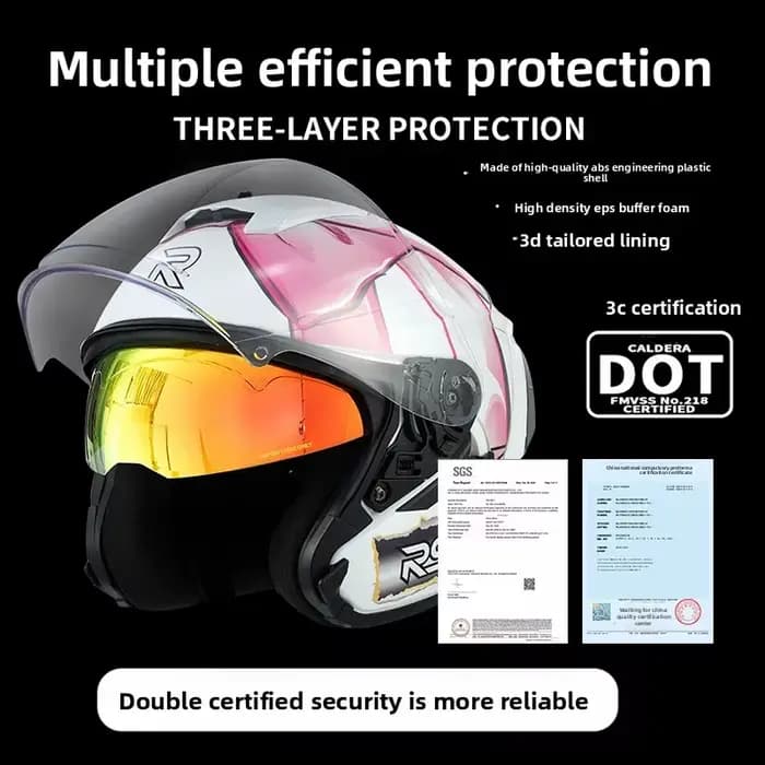 Casque de moto RSV pour hommes et femmes