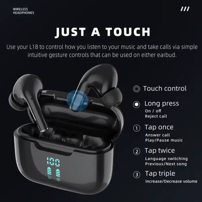 Écouteurs sans fil Bluetooth, son stéréo HIFI, ENC, affichage de la puissance, pour XIAOMI Samsung TWS, casque de musique