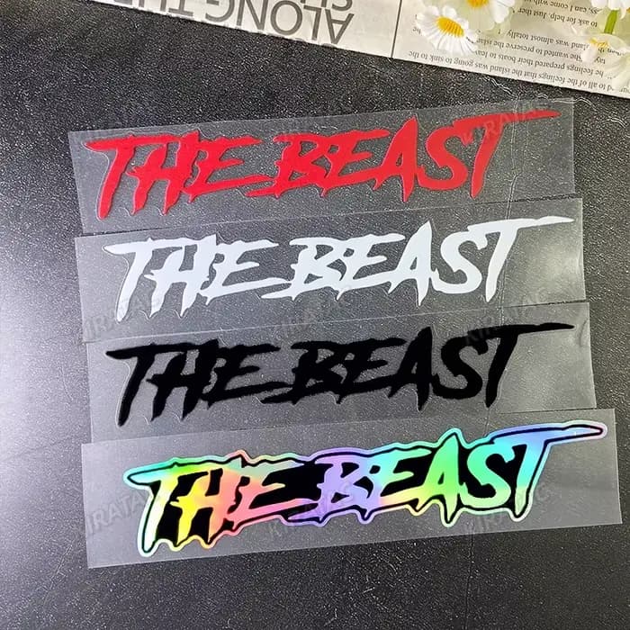 Autocollants pour casque de moto THE BEAST