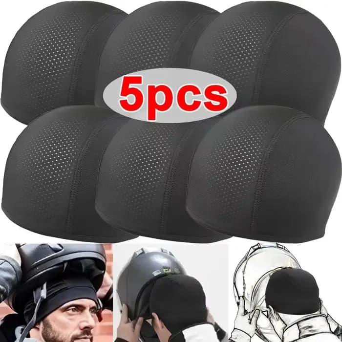 1/5 pièces casque de moto casquette intérieure chapeau séchage rapide respirant