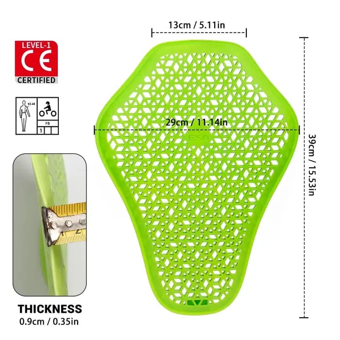Vestes de protection dorsale pour moto
