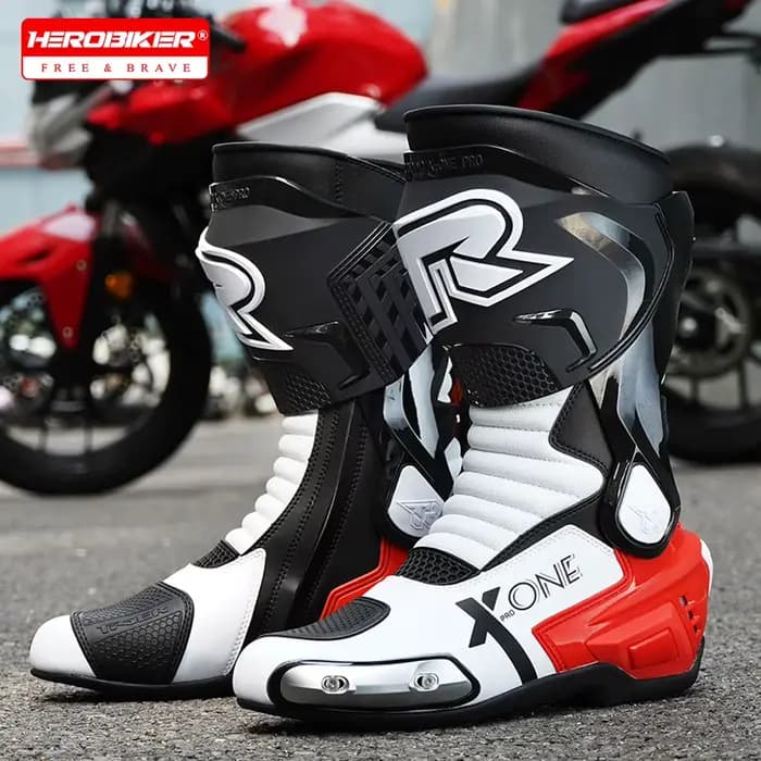Bottes de moto professionnelles pour hommes