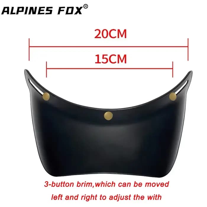 Visière de casque de moto demi-visage rétro