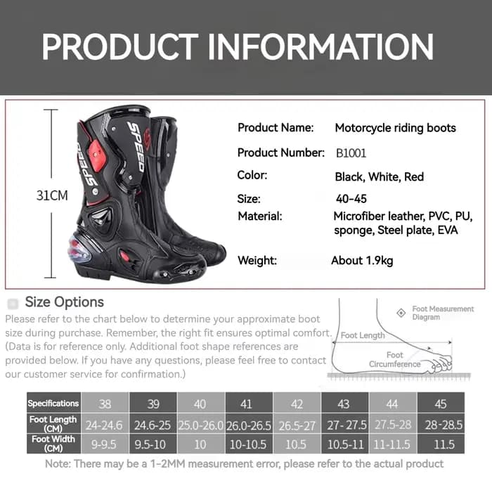 Riding Tribe hommes Moto bottes