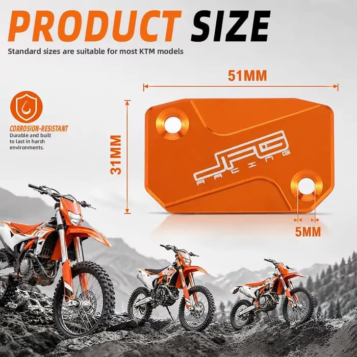 Couvercle de réservoir de liquide d'embrayage de frein avant CNC pour moto
