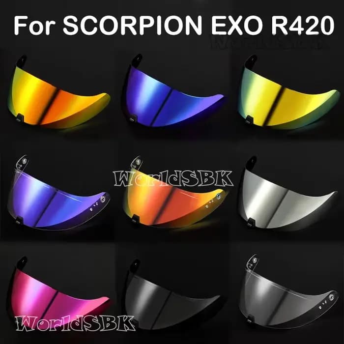 Visière de casque intégral de moto pour SCORPION EXO R420
